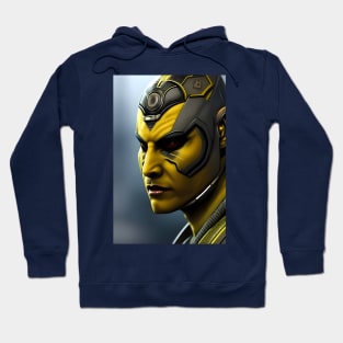 Yellow-skinned alien humanoid from other planet Hoodie